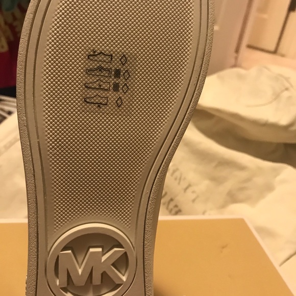 Michael Kors Shoes - Michael Kors Silver High-top Sneakers